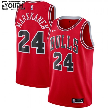 Kinder NBA Chicago Bulls Trikot Lauri Markkanen 24 Nike 2020-2021 Icon Edition Swingman